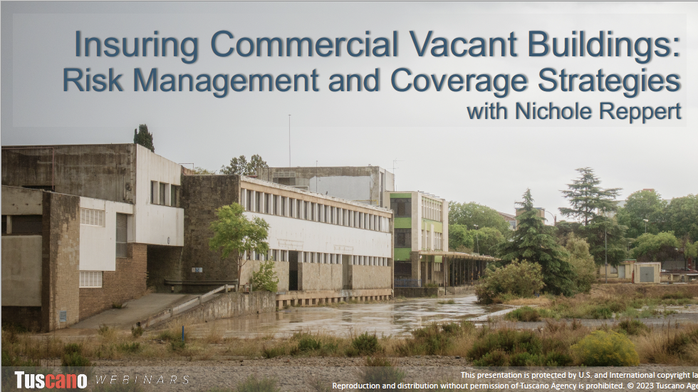 Insuring Commercial Vacant Buildings